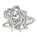 Testa di medusa tattoo design idea