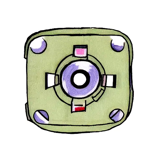 90s baby cassette tape tattoo design idea