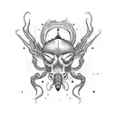 psicodelic scorpio tattoo design idea