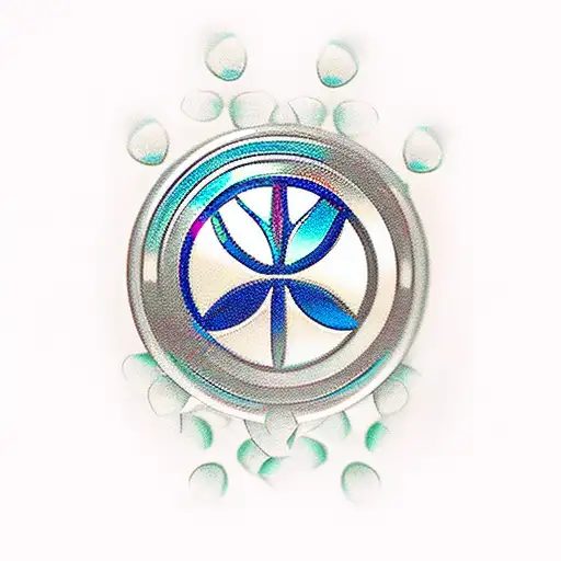 bmw car with a lucky four-leaf clovers tattoo design idea
