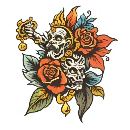 god first  tattoo design idea