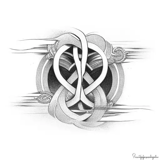 Infinity Symbol with names tattoo design idea
