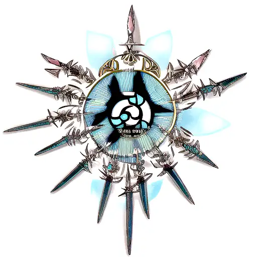 Timeline of Thorfinns daggers going from voilent, to non violent tattoo design idea