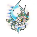 willow branch tattoo design idea