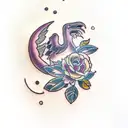 willow branch tattoo design idea