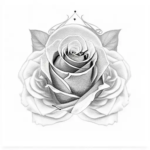 a black cat, roses, and butterflies tattoo design idea