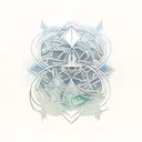 Erdtree in avatar with triangle tattoo design idea