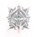 Erdtree in avatar with triangle tattoo design idea