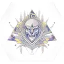 Erdtree in avatar with triangle tattoo design idea