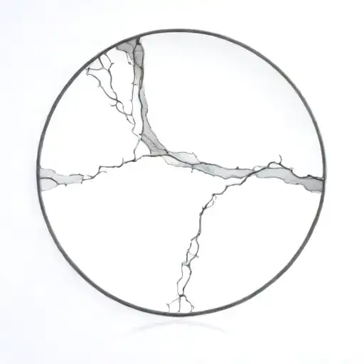 Kintsugi plate tattoo design idea