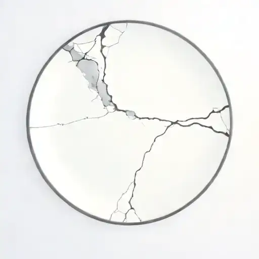 Kintsugi plate tattoo design idea