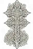 celtic cross tattoo design idea