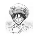luffy one piece  tattoo design idea