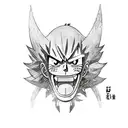 luffy gear 5 tattoo design idea