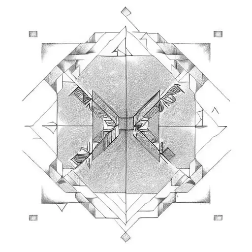 three blocks of binary code tattoo design idea