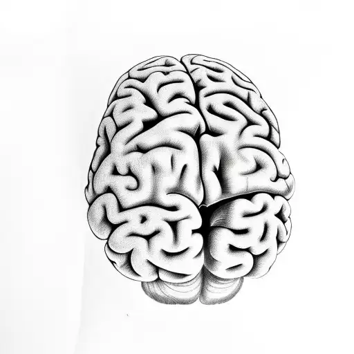 a brain falling apart but getting fixed later tattoo design idea