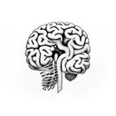 a brain falling apart but getting fixed later tattoo design idea