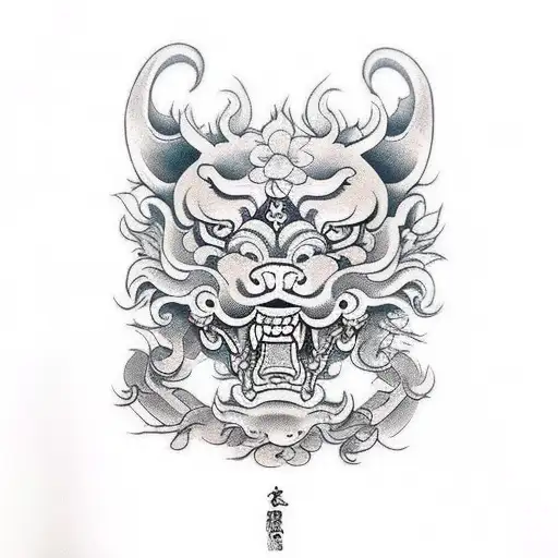Foo Dog tattoo design idea