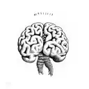 adhd brain addiction  tattoo design idea