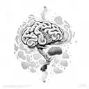 adhd brain addiction  tattoo design idea