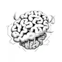 adhd brain  tattoo design idea