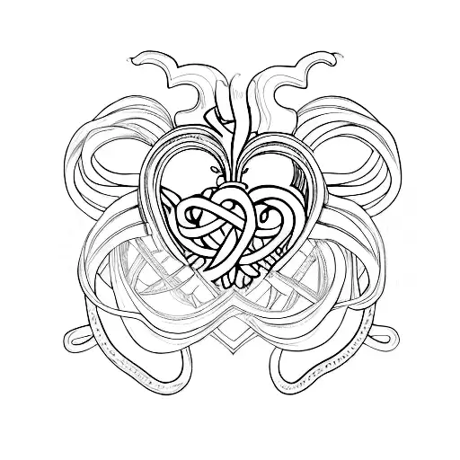 infinity, Heart, T tattoo design idea