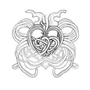 infinity, Heart, T tattoo design idea