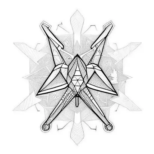 a flight coming from iran to canada tattoo design idea