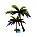 Palm Tree tattoo design idea