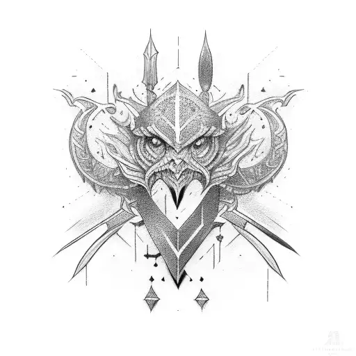 longsword tattoo design idea