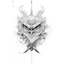 longsword tattoo design idea