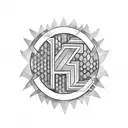 letter z and g tattoo design idea