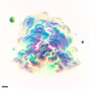 thunder storm space cloud  tattoo design idea