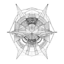 dark side of the moon tattoo design idea