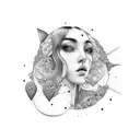 Self-love tattoo design idea