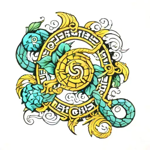 The words 'Best Bitches' creatively integrated into a Scorpio symbol design, with the October and November birthstones incorporated subtly tattoo design idea
