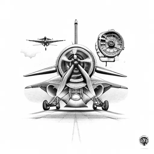 Aviation mechanic  tattoo design idea