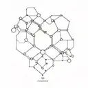 LSD molecule tattoo design idea