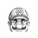 Super Mario addicted to heroin tattoo design idea