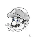 super mario bros tattoo design idea