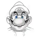 super mario bros tattoo design idea
