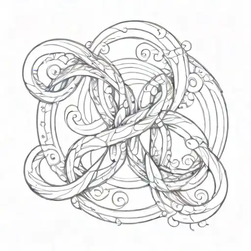 number 12 infinity sign number 13 tattoo design idea