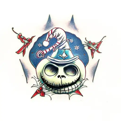 the nightmare before Christmas tattoo design idea