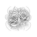three flowers including carnation, marigold, and narcissus  tattoo design idea