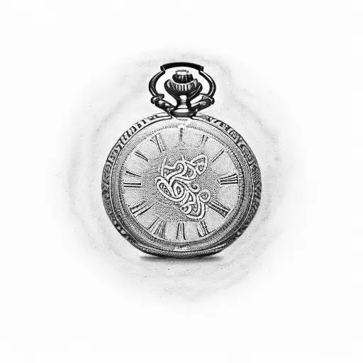 Kappa Alpha Psi Fratenity, pocket watch, music  tattoo design idea