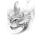 script name "Teghan" with date July 3, 2021 in Roman numerals tattoo design idea