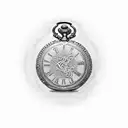 Kappa Alpha Psi Fratenity, pocket watch, music  tattoo design idea