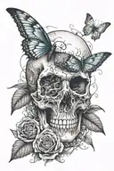 paradox The more afraid you are of death, the less you’ll be able to enjoy  tattoo design idea