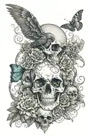 paradox The more afraid you are of death, the less you’ll be able to enjoy  tattoo design idea
