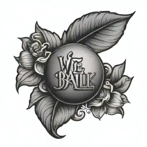 small tattoo in dutchbrigade regular that says we ball  tattoo design idea